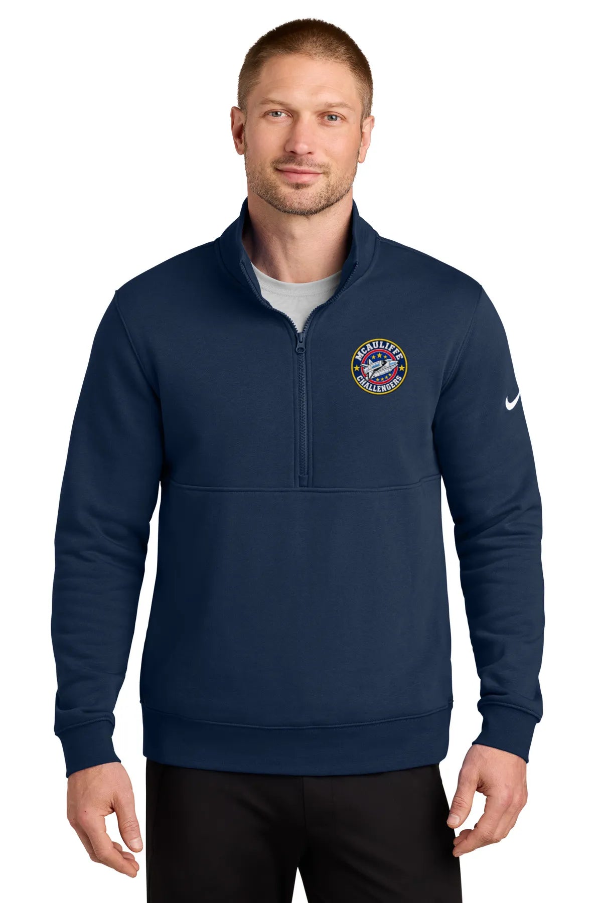 Nike Club Fleece Sleeve Swoosh 1/2-Zip NKDX6718